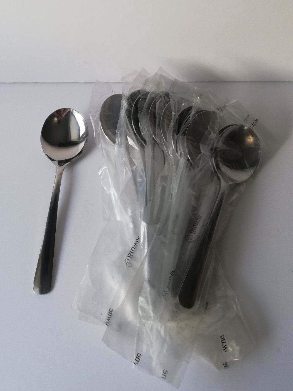 NEW Browne WIN2 Stainless Steel Soup Spoons Set of 12 Commercial Grade Flatware